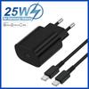 PD 25W быстрое зарядное устройство USB Type C быстрая зарядка для Samsung GalaxyS24 S23 S22 Ultra Note iPhone USB Type C кабель быстрая зарядка штекер