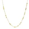 Lala Christie Gold Chain Long Necklace with Slide Parts, 18K Gold, 80cm, Customizable Design, Lc103-0001-yg-80