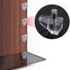 Adjustable Shelf Support Brackets For Wardrobe Glass Cabinet Wood Panels Transparent Shelf Pegs