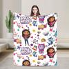 G-gabbys Dollhouse Fun Flannel Blanket Super Warm Bedding Throws for Couch Bed Travel Office Aesthetic Bedspread Sofa Bed Cover