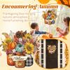 Thanksgiving Autumn Wooden Maple Leaf Welcome Door Sign Hanging Door Decoration 2D