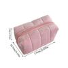Cute Plush Makeup Bag for Women Portable Travel Small Cosmetic Bags Solid Color Zipper Toiletry Bag Washing Pouch Storage Bags