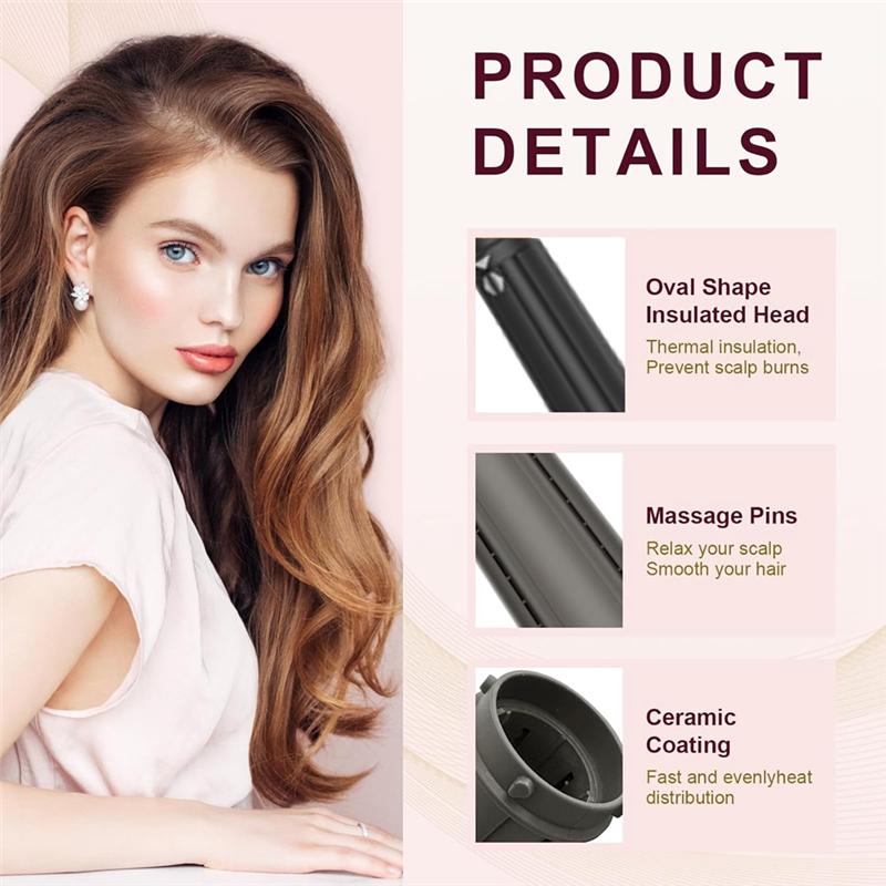Conical Long Barrels Attachment For Dyson Airwrap HS01 HS05 20MM-36MM Auto-Wrap Curling Iron Curlers- 0.78In-1.4In