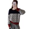 Женский Осенний Зимний Свободный Вязаный Свитер Мягкий Теплый С Длинным Рукавом Однотонный Повседневный Оверсайз Пуловер Повседневная Уличная Одежда Топы