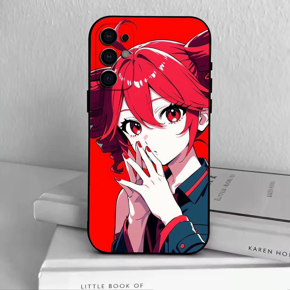 Чехол для телефона TM-Kasane Teto Get To Me Черный Силиконовый Мягкий Для Samsung S25,S24,S21,S22,S23,S30,Ultra,S20,Plus,Fe,Lite
