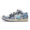 Air Jordan 1 Galaxy Realm Устойчивые к истиранию Устойчивые к истиранию Низкие Винтажные Баскетбольные Кроссовки Мужские 553558-147(Команда691-)