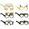 Happy New Year New Year Theme Party Glasses Photo Props