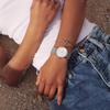 Calvin Klein Quartz Watch 35Mm Gray Dial Fashion Large Logo Watch Women watches 25200033
