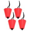 4PCS With Lanyard Scupper Plug Kit Flexible Silicone Scupper Stopper Bung  Boating Use