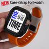 Чехол+Ремешок для Apple Watch Ultra 3/2 49мм 40/41 44/45 46мм Защитная крышка Силиконовый ремешок для Iwatch Серии 11 10 9 8 7 6 5 SE3