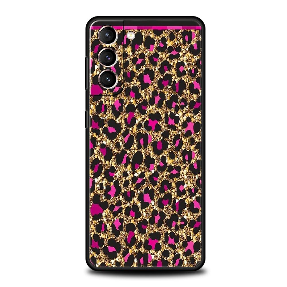 Чехол с леопардовым принтом для Samsung Galaxy S24 S23 S22 S20 S21 FE Ultra S10 S10E S9 S8 Plus 5G Силиконовый чехол Fundas Capas Сумка