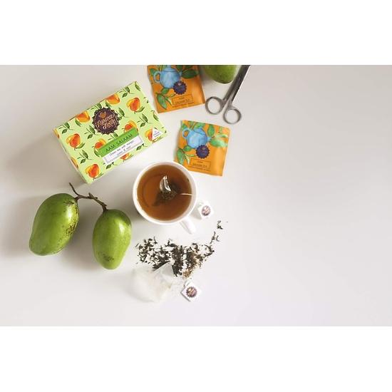 Karma Kettle Karma Kettle, Aam Salaam- Mango Tea, Black Tea with Mangoes & Cumin, Fruit Tea, Healthy and Delicious, 20 Pyramid Teabags, 530 g