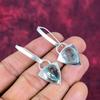 Серьги Aqua Apatite, 925 пробы цельные серебряные серьги, ювелирные изделия ручной работы с драгоценными камнями, подарки для жены, абсолютно новые серьги