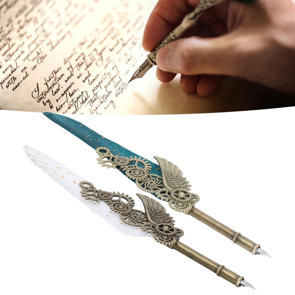  Ручка в европейском стиле, британский ретро-стиль, золотая ручка из нержавеющей стали, деловая ручка с резьбой 