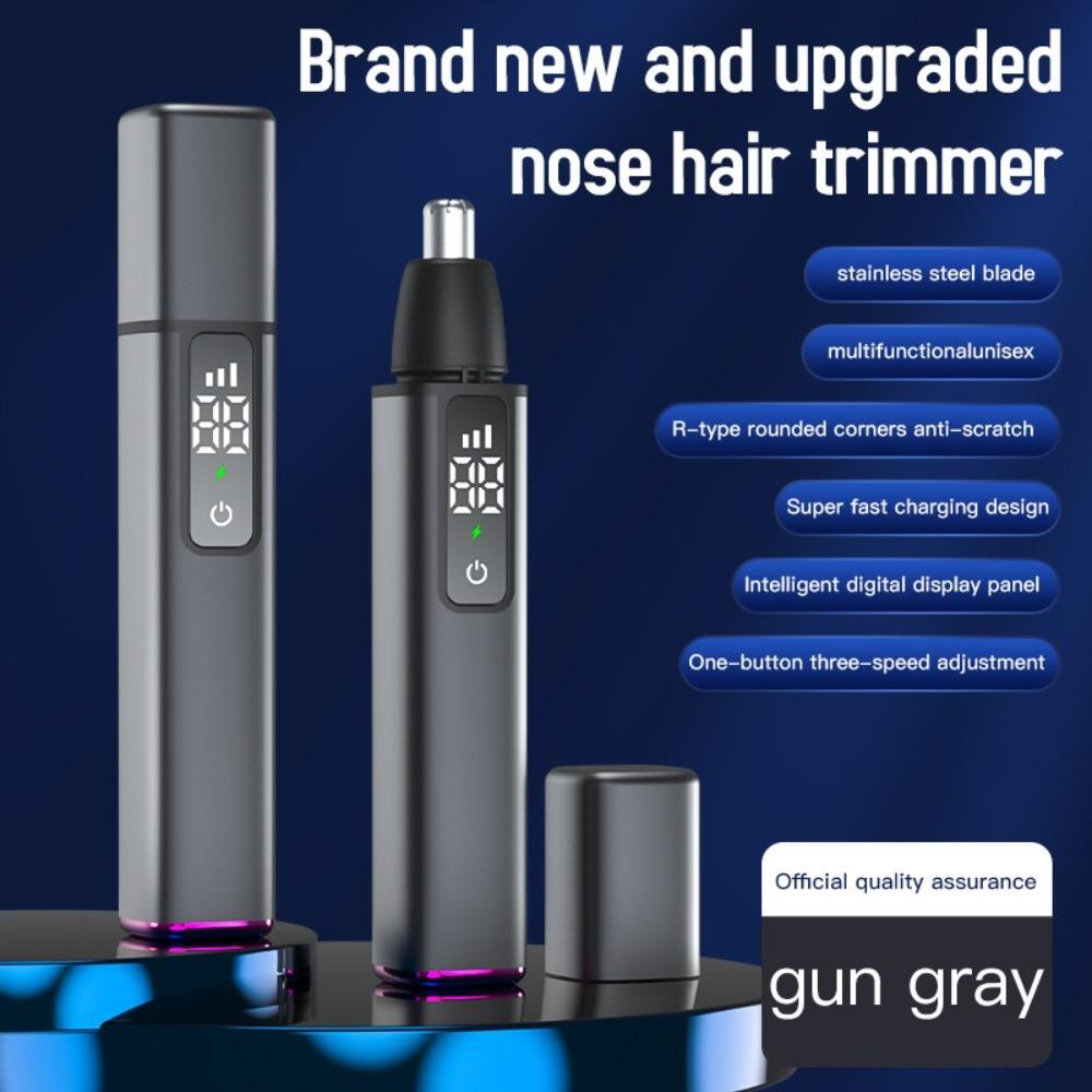 Rechargeable Electric Nose Hair Clipper Washable Automatic Shaving Nose Trimmer Unisex