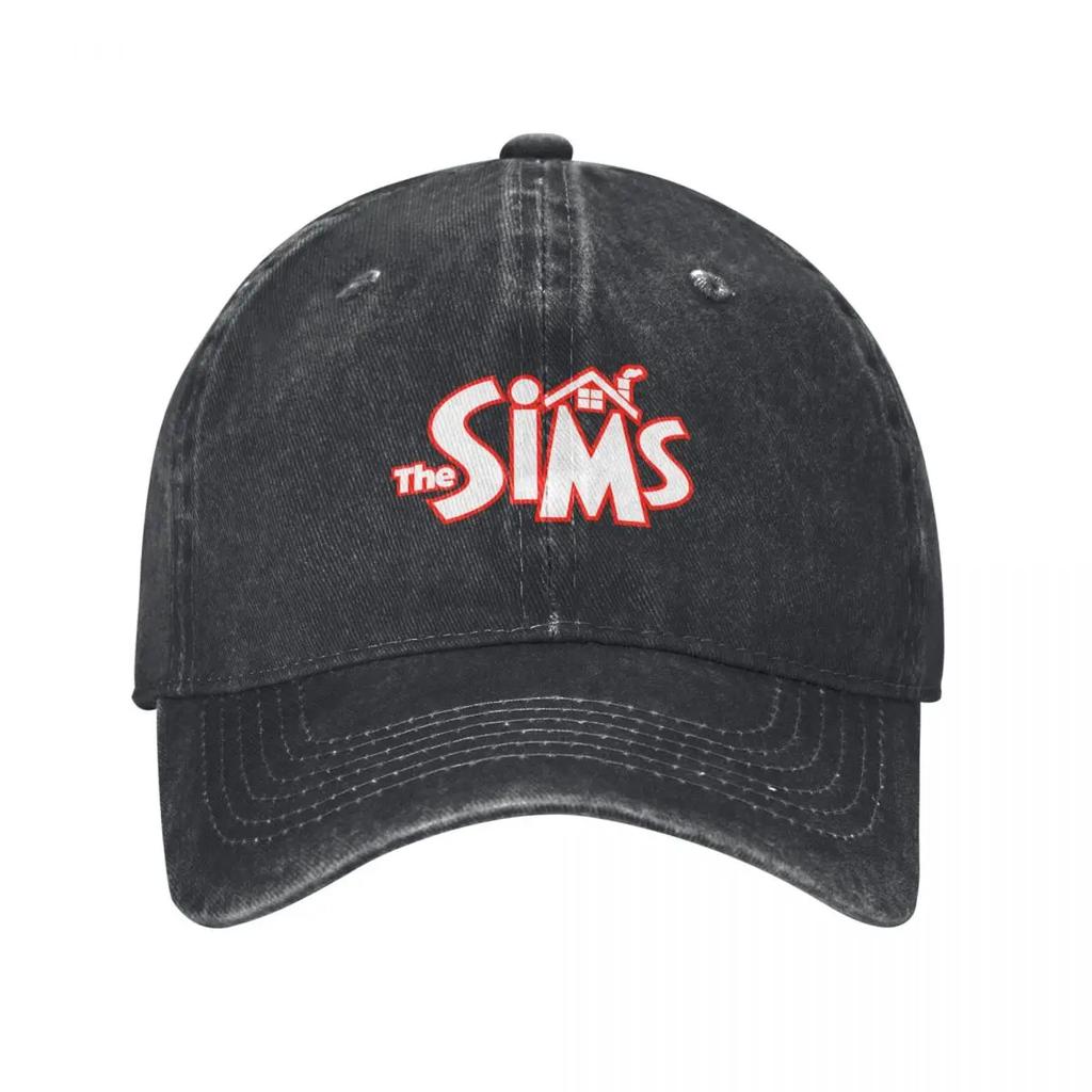Кепка Бейсболка с Логотипом The Sims Унисекс Люкс Люксовая Кепка Рождественская Кепка Рейв Женский Пляжный Козырек Унисекс