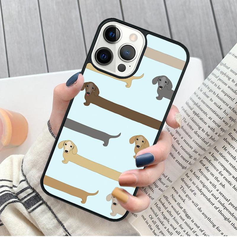 Чехол для телефона с рисунком таксы Дакехунда для iPhone 17 Air 16 15 14 12 13 PLUS 11 PRO MAX Чехол Fundas Shell coque