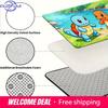 Pokemon Squirtle and Charmander Pixel River Print Non-slip Doormat, Soft Absorbent Floor Rug for Home Decor