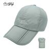 Spring and summer new outdoor sun protection sun hat folding sports travel cap fishing hat UV protection men's hat