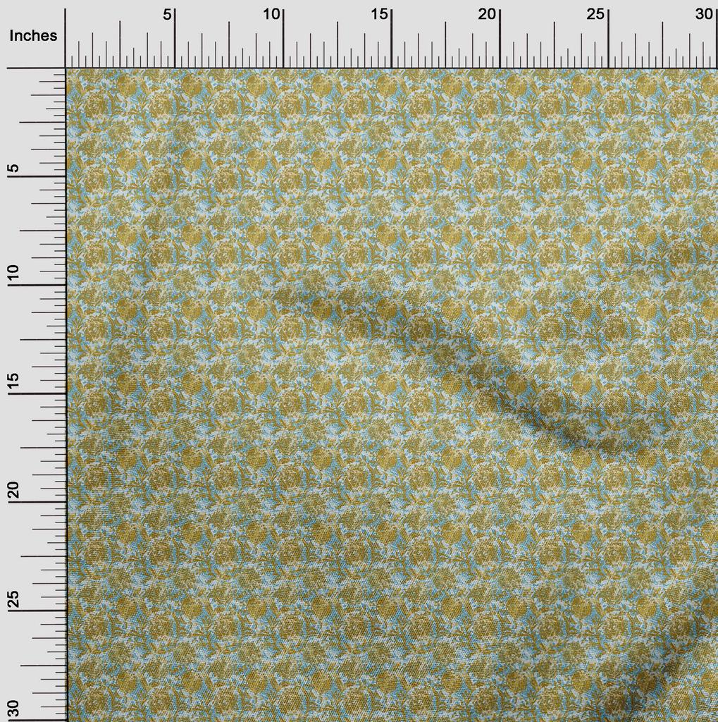 oneOone Ткань Cotton Flex Light Blue, батик, одежда своими руками, стеганая ткань, набивная ткань, ярд 40 дюймов