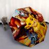 1 Auto Open Lion King Characters Themed Colorful 8-rib Portable Umbrella for Men and Women, A Compact Commuting Companion Suitable for Daily