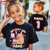 Cute Dolphin Birthday Digital Cartoon Printed Summer Casual Comfortable Cotton Short sleeved Tshirt