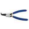 WISEPRO Spring-Loaded Snap Ring Pliers for Shafts, Fixed Type, Curved Jaws, Cr-V Material, for Installing and Removing C-Rings, Curved Tip, Tip Diamet
