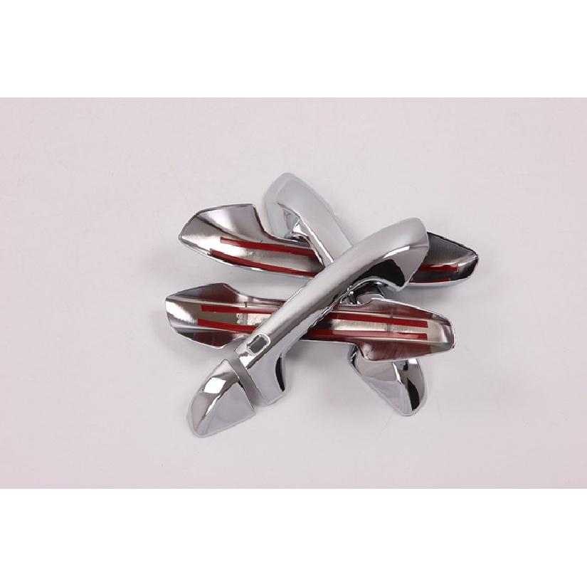 For Kia Seltos 2022 New Chrome Car Door Handle Cover Trim Sticker Car Styling Accessories