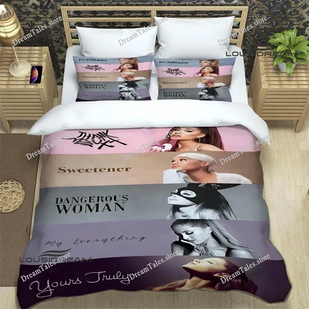 Постельное белье Ariana Grande Изысканный набор постельных принадлежностей Пододеяльник Комплект одеял Постельное белье Роскошный Подарок на День Рождения741