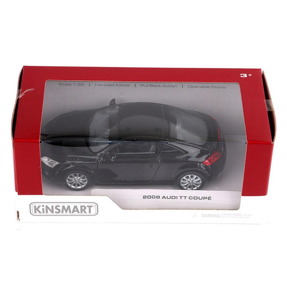 Kinsmart 2008 TT Coupe Модель автомобиля из литого металла KT5335, Черный, 1 шт.