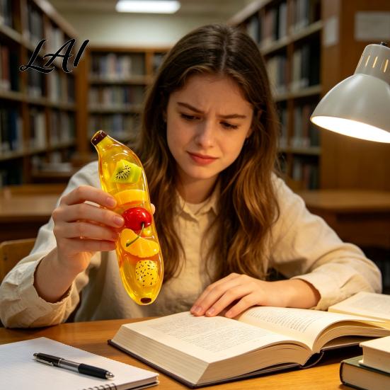 Stress Reduction Sensory Toy Relief Banana Squeeze Toy Clear Fake Improve Stretchable Fruit Concentration & Relieve Tension Soft Stretchy