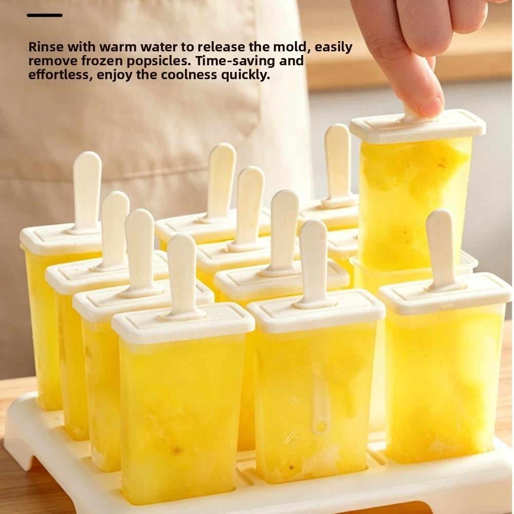 Reusable Ice Cream Popsicle Mold DIY Popsicle Mold Cube Tray New Homemade Ice Box Kitchen Use