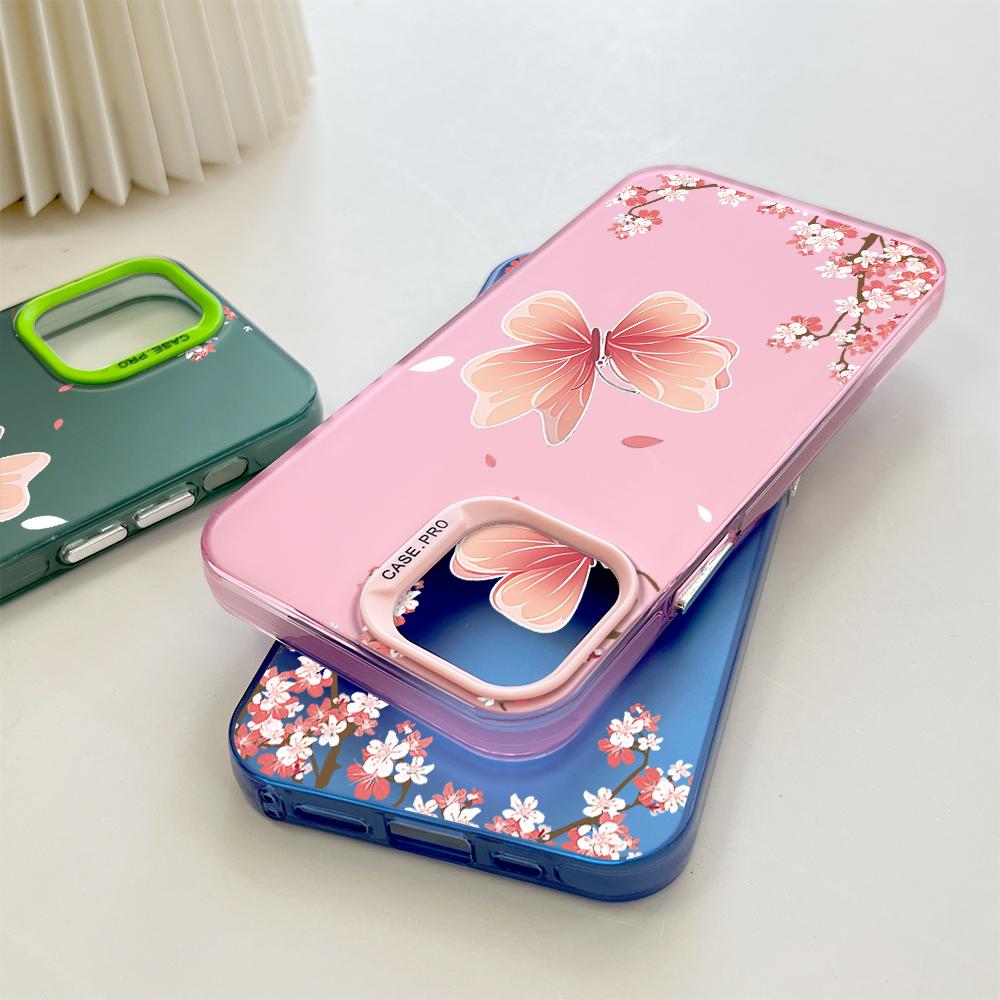 Окрашенный узор, цветной серебристый, двухсторонний, жесткий, противоударный чехол для телефона с защитой от падений для OnePlus OPPO Reno Realme