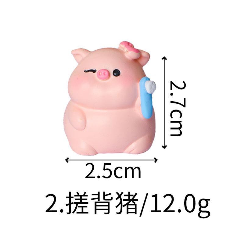 6 шт./компл., креативные милые миниатюрные миниатюрные куклы-копилки из смолы, украшения в виде животных, сделай сам, сказочное украшение для сада, микропейзаж