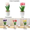 Artificial Flowers Party Decor Reusable Tulip Potted