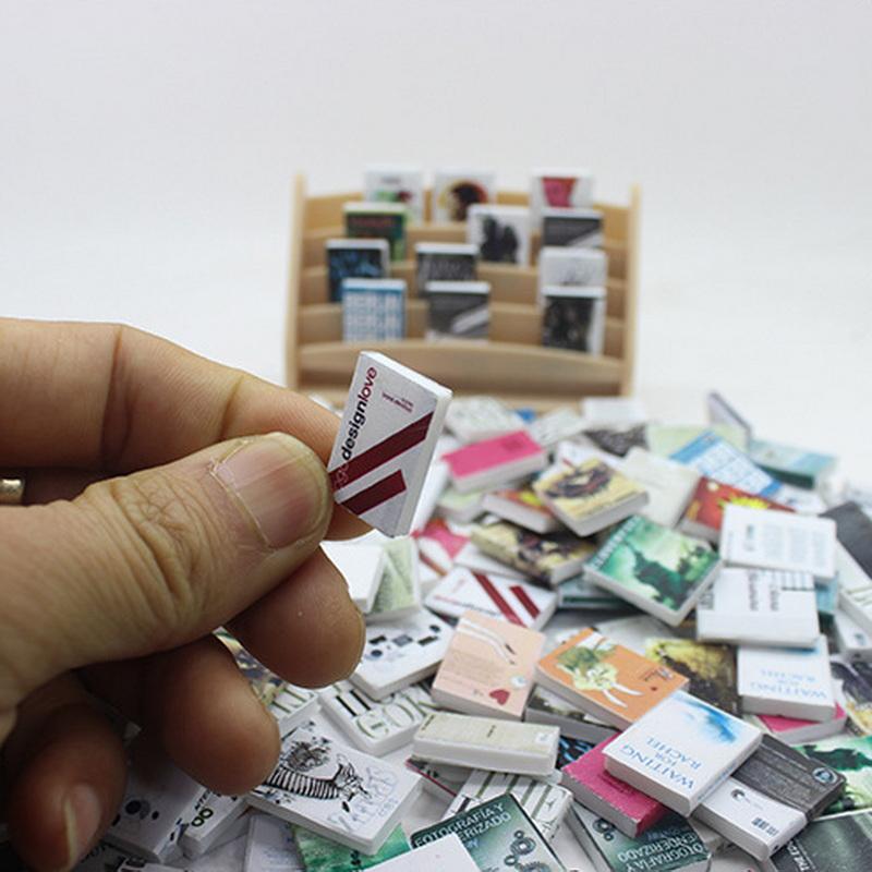 20 шт. 1:12 Миниатюрная книга для кукольного домика, комиксы, маленькие книги, мини-модель, детские игрушки для ролевых игр, аксессуары для кукольного дома