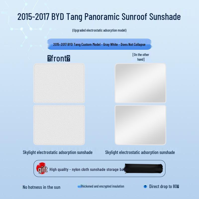 BYD Seal Song Han Tang Замшевая крыша с люком: Теплоизоляционный и солнцезащитный козырек