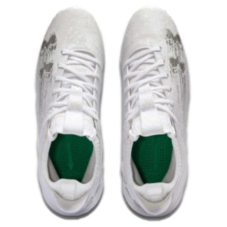Under Armour Мужские Футбольные бутсы Blur 2 MC Замша Белый Металлический Серебристый 3027978-101
