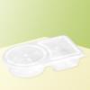 20Pcs 2 Compartment Snack Container Leak-Proof Dip Box Disposable Sauce Container  Commercial