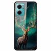 Чехол Для Xiaomi Redmi Note 11E Роскошный Закаленное Стекло Жесткая Задняя Крышка Для Redmi Note 11E Capa Ударопрочный Цветок Funda Волк Coque