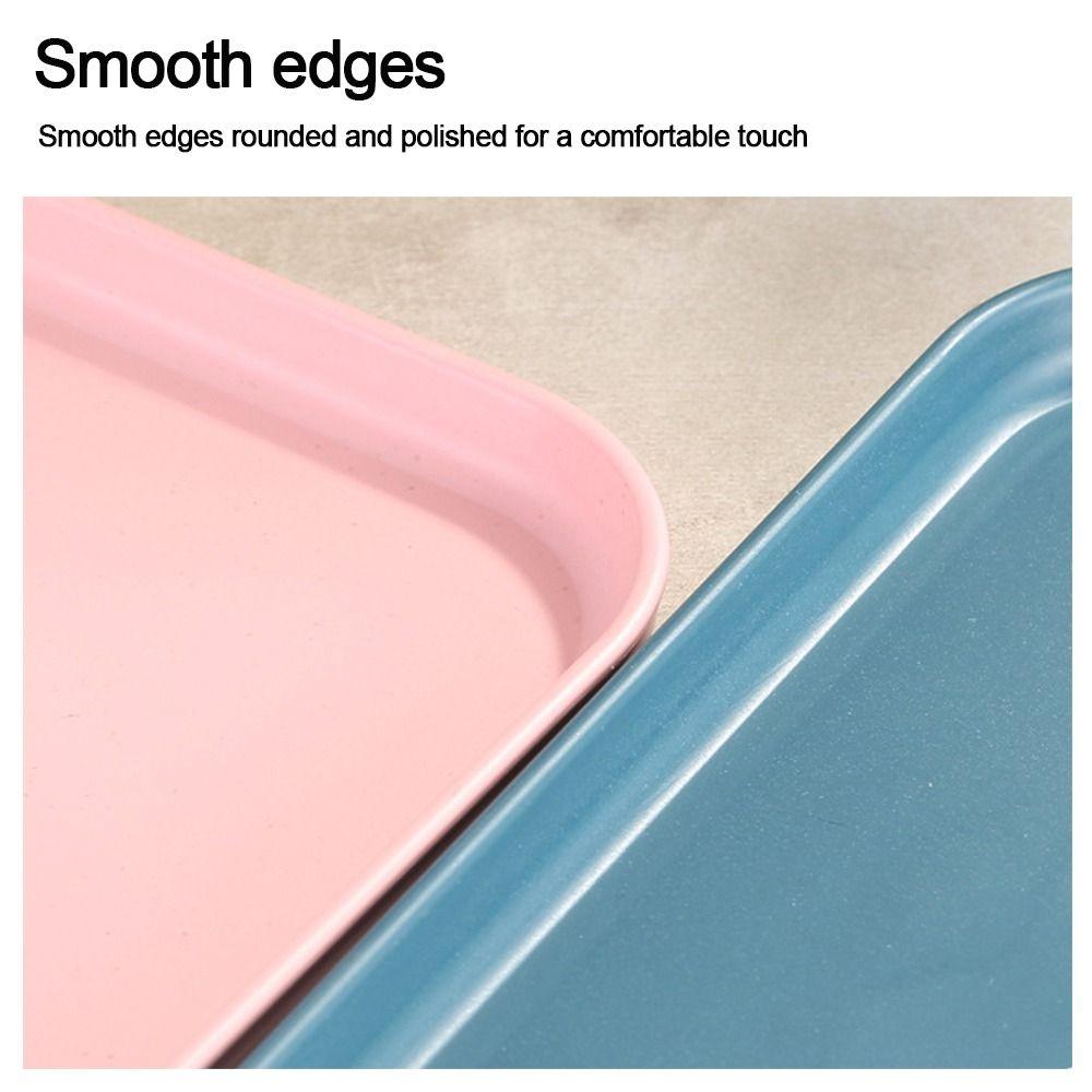 Plastic Tray Rectangular Storage Tray Nordic Dessert Pallet  Household