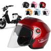 Adult Motorcycle Helmet All Year Use 3/4 Half Open Face Helmet with Sun Visor Comfortable Half Helmet Woman Men Moto Equipment