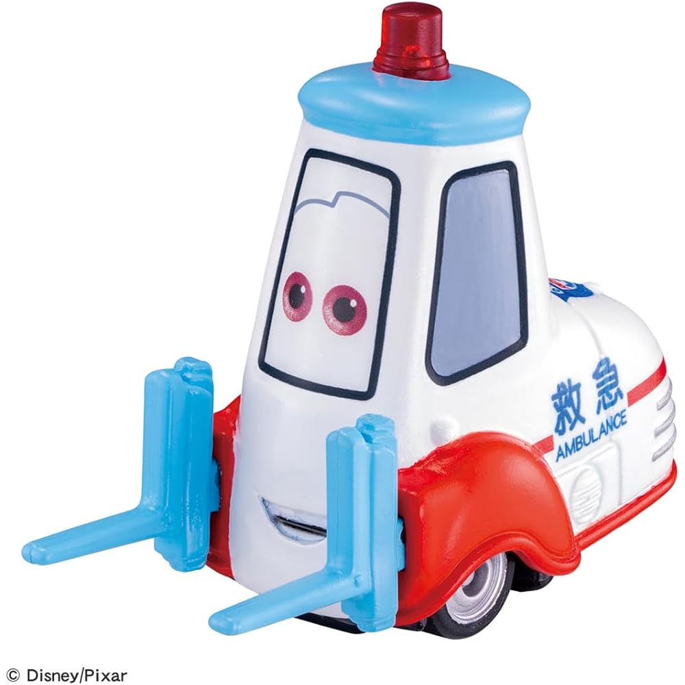 Takara Tomy Disney Cars Tomica C-23 Guido Ambulance Type Miniature Toy Car for Ages 3 and Up