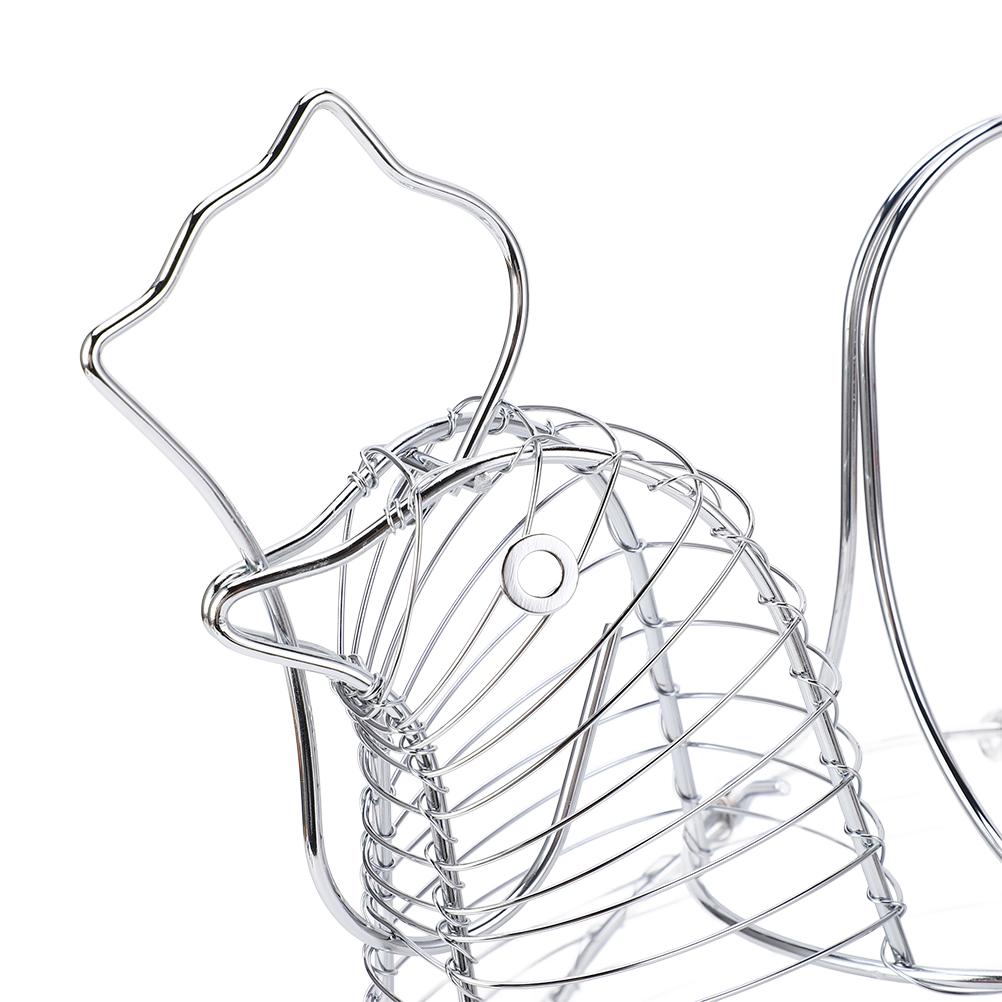 Корзина для фруктов из кованого железа, плетеная корзина для яиц