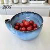 Fruit Cleaning Basin Berry Washing Bowl, Self Spinning 360-Degree Draining Quick Drain Rotating Cleaner And Easy Clean Colander, for Fruits Vegetables