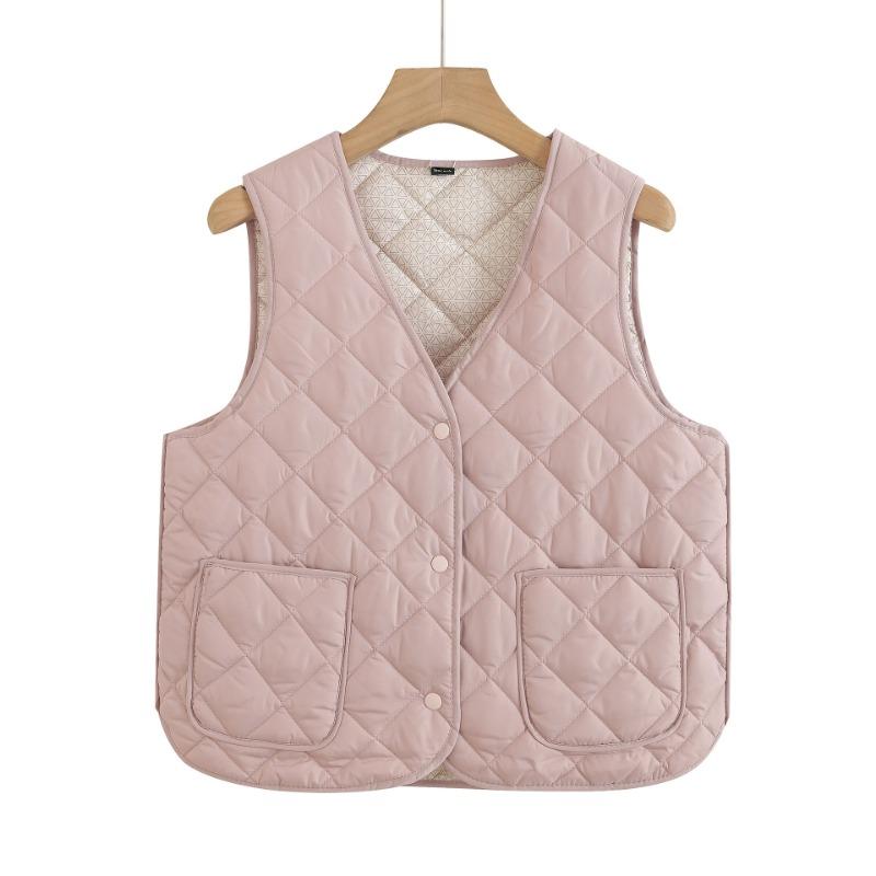Down Cotton Vest Women's Inner Wear Autumn and Winter New Slim-fit Bottom Inner Wear Vest Medium Thin Warm Vest Vest