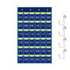 Non-Woven Fabric Numbered Pockets Wall Mount Better Load-Bearing Cell Phone Hanging Organizer with Hooks