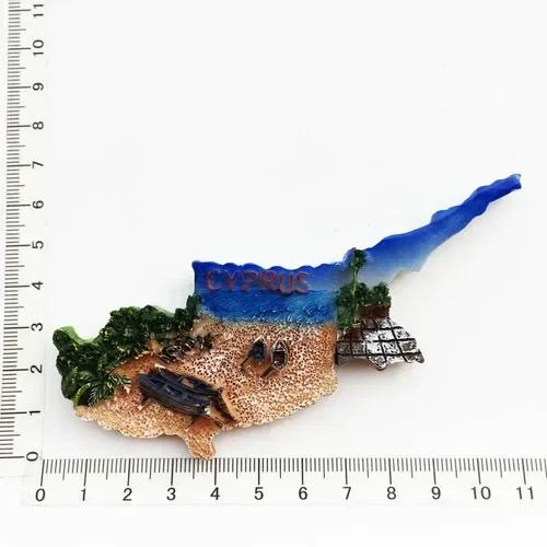 Кипрские магниты на холодильник Туристический сувенир Средиземноморский холодильник Магнитная наклейка Imanes Para El Refrigerador Украшение для дома