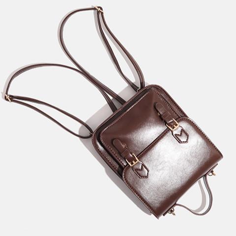 IELGY British Style Messenger Backpack All-Match College Multi-Purpose Backpack