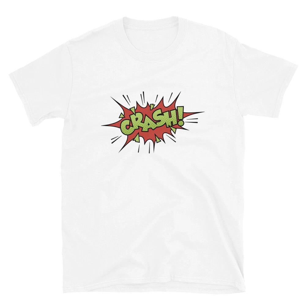 CRASH Comic Superhero Cartoon T-Shirt